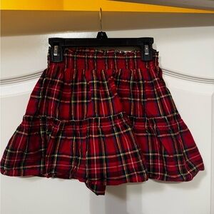 Crewcuts Red Plaid Mini Skirt